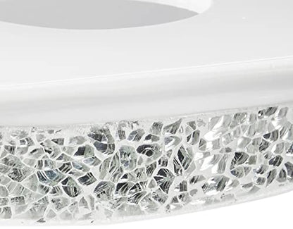 Popular Bath Sinatra Modern Bath Tissue Box Modern Classic Contemporary Decorative Beautiful Designs Bathroom Decor for Home Luxury Bath, White - size: Tissue Box