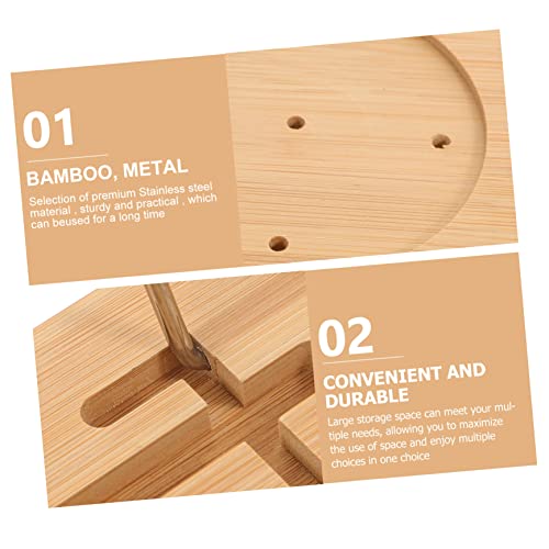Expandable Bamboo Bathtub Shelf Bath Tray for Tubs Storage Organization