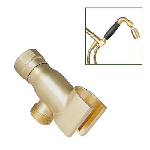 High Sierra® - All Metal Lead-Free Handheld Shower Head Holder. Brushed Gold Finish - color: Brushed Gold
