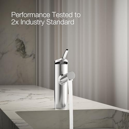 Kohler K-35048-4-2MB Elate® Single-Handle Bathroom Sink Faucet, Bathroom Faucets, 1.2 GPM, Vibrant Brushed Moderne Brass - color: Vibrant Brushed Moderne Brass, size: 1.2 GPM