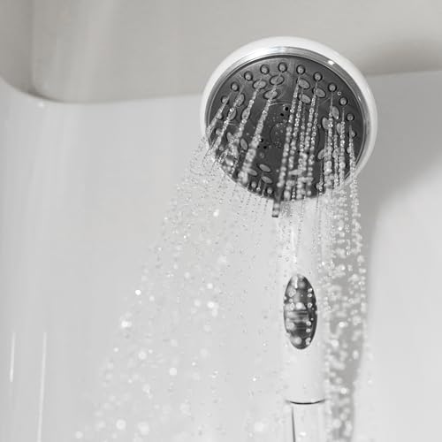 Dura Faucet DF-SA432-SN RV Handheld Shower Wand (Satin Nickel) | RV handheld shower wand with water-saving control. Fits standard RV shower hoses. Brushed Satin Nickel finish. - color: Brushed Satin Nickel, size: Shower Wand
