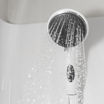 Dura Faucet DF-SA432-WT RV Handheld Shower Wand (White) | RV handheld shower wand with water-saving control. Fits standard RV shower hoses. White finish. - color: White, size: Shower Wand