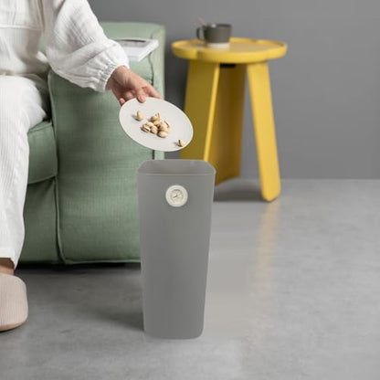 Ipetboom Narrow Space Trash Can for Bathroom Kitchen Bedroom Office Lightweight Material Capacity Garbage Bin with Smooth Surface Easy to Clean Space-Saving Design for Tight Corners and