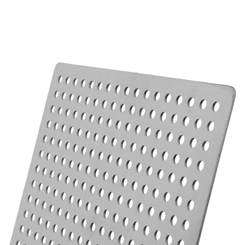 Square Drain Cover Grates, 4.5" x 4.5",304 Stainless Steel | Drainage Grate Cover Replacement Floor Drain Strainer for Shower Bathroom Balcony and Outdoor Garden Drains - size: 4.5" x 4.5"