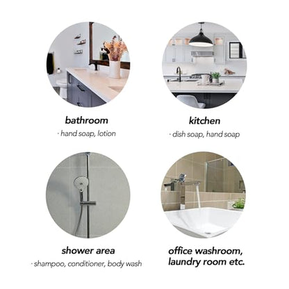 2 Pack Modern White & Black Soap Dispenser Set, Bathroom 8.5oz | Contemporary Art Style, Twisted Geometric Dish Soap Dispenser Set for Bathroom and Kitchen Sink - color: Black & White 2pcs Set