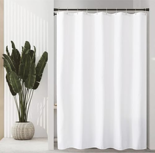 Felisa Stall Fabric Shower Curtain Liner with 3 Magnets,54W x 84L, Waterproof & Hotel Quality Shower Stall Curtain for Bathroom,Soft Cloth,Small Narrow Size Shower Curtain,White - size: 54"W x 84"L (Pack of 1)