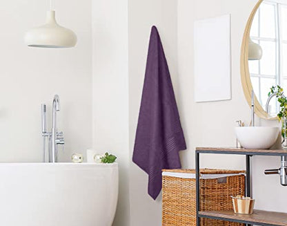 Utopia Towels Extra Large Bath Sheets, 2 Pack, 35x70 in, Cotton, Plum | Soft Lightweight Ring Spun Cotton Shower Towel Set - Highly Absorbent, Quick-Drying, Extra Large Bath Sheets, Durable - color: Plum