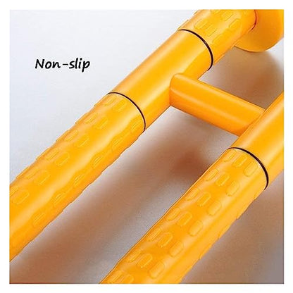 Grab Rails Bath Wall Attachment Handrails,Grab Bar Rails Bathroom Grab Bar, Toilet Armrest, Wall-Mounted Straight Hair Towel Rack, Sturdy Stainless Steel Shower Safety Ha