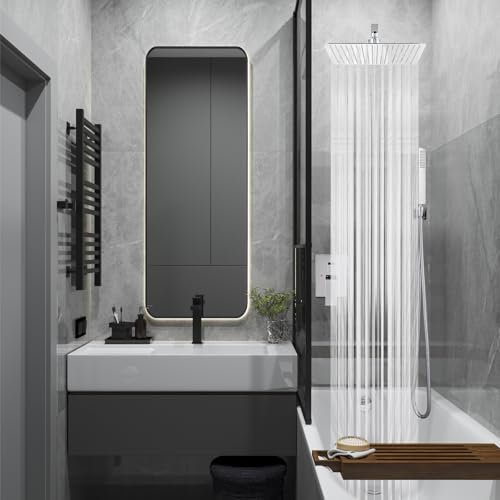 Midanya Shower Faucet Set with Handheld Sprayer,12 Inch,Polish Chrome | Rough-in Shower Valve and Trim Kit Included,Square Rain Head,Wall Mount Shower System,All Metal,Bathroom - color: Chrome, size: 12 Inch