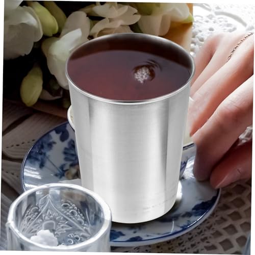 Toothbrush Tumbler Cup Stainless Steel Reusable Mouthwash Cup Water Tumbler Beverage Home Bathroom