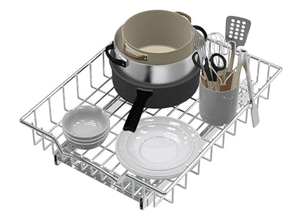 Simple Houseware Under Cabinet Pull Out Sliding Shelf Drawer, 17Dx13W | for Kitchen Organizer - size: 17" D x 13" W
