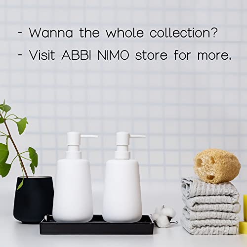 Soft Touch Matte White Ceramic Soap Dispenser 2 Pack, Minimal | Rubber Paint Finish, Smooth Relaxing Touch, Sleek Modern Shape, Elegant Countertop Accent, Minimal Bathroom And Kitchen Decor - color: Matte White 2 Pieces