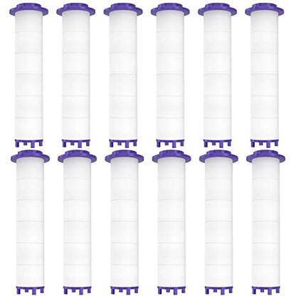 12 Pieces Hydro Jet Shower Head Filter, High Pressure Handheld Vortex Turbo Fan Shower Heads Filter