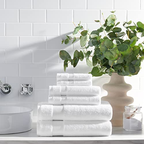 Arkwright Bath Washcloths 12 Pack - Super Soft 100% Cotton, 600 GSM Quick Dry & Absorbent, Luxury Face & Body Wash Cloth Towels for Hotels, Spa, and Vacation Rentals, Dove White - color: Dove White