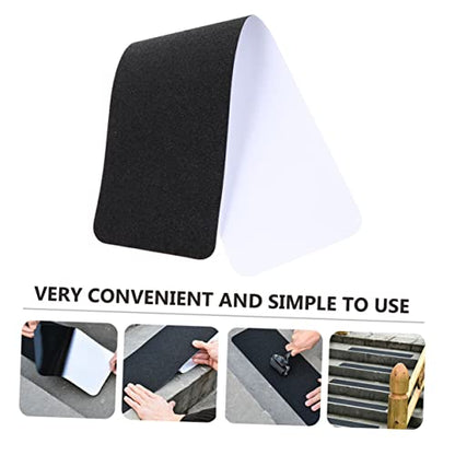 2pcs Non-Slip PVC Stair Tapes Anti-Skid Shower Stickers for Bathroom Safety Sturdy Waterproof Floor Non-Slip Strips for Steps and Bathtubs