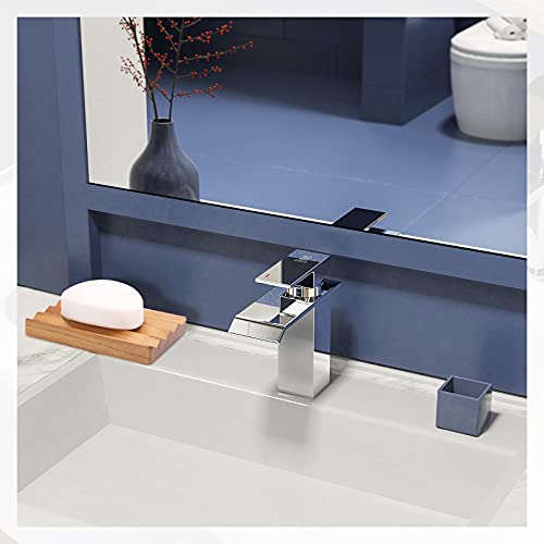 HTB Teak Wood Soap Dish for Shower,Non-Slip Soap Holder Bathroom | Wave Design Soap Saver Keep Soap Dry,Bar Soap Holder for Bathroom,Bathtub,Sponge Holder for Kitchen Sink - color: 1pcs