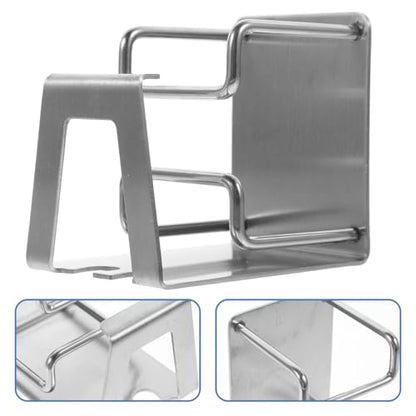 Stainless Steel Wall Toothbrush Rack with Rinsing Cup Holder Wall-Mounted Organizer for Toothbrushes Toothpaste and Bathroom Items Easy No-Drill Installation Water-Drain Design