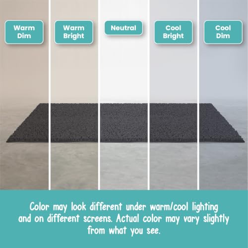 ITSOFT Standard 3pc Non-Slip Shaggy Chenille Bathroom Mat Set, Includes 24"x21" U-Shaped Contour Toilet Rug, 34"x21" Bathmat and 1 Toilet Lid Cover, Charcoal Gray - color: Charcoal Gray, size: 24''x21’’, 34’’x21’’ and TLC (Set)