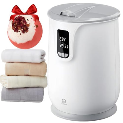 Labiim [Upgrade Smart Touch Screen] Towel Warmer, 24H Preset Heated Towel Warmer Bucket 20L Large Fast Heating for Bathroom Spa & Robes Blankets Heater Dryer for Home Families PJ‘s & More, Grey