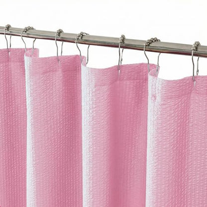 Small Stall Shower Curtain - Embossed Textured Bathroom Curtain, 36 x 72 Shower Curtain for RV Camper, Machine Washable Water Resistance, Hot Pink - color: Hot Pink, size: 36"W x 72"L (Pack of 1)