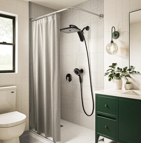 Magnetic Shower Head Holder for BOZYBO 460311 Shower Head Combo(Black) - color: Black