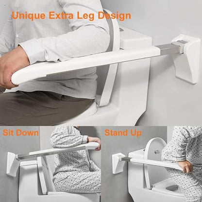 CEEBUS Bathroom/Toilet Handrail, Foldable Drop Down Toilet Rail Support, Bathroom Grip Wall Mounted Safety Grab, Stainless Steel Modern Handrail