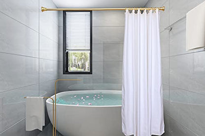 Shower Rings, Shower Curtain Rings for Bathroom, Rustproof Zinc Shower Curtain Hooks Rings, Set of 12 (Gold) - color: Gold