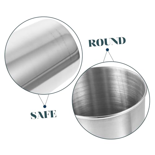 Stainless Steel Tumbler Cup Silver Bathroom Beverage Cup for Rinsing Multi Use for Water Juice More Easy to Clean Design - size: 8.50X6.00X6.00CM