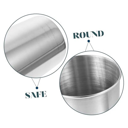 Stainless Steel Tumbler Cup Silver Bathroom Beverage Cup for Rinsing Multi Use for Water Juice More Easy to Clean Design - size: 8.50X6.00X6.00CM