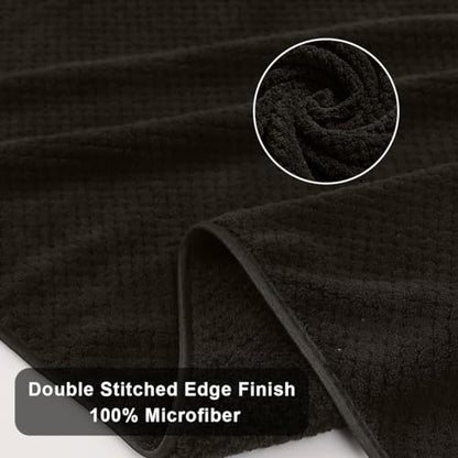 Extra Large Bath Towels Set 35x70 Inches - Dark Coffee Luxury 600 GSM Oversized Bath Sheet Towel,Ultra Soft Microfiber - Quick Dry,Highly Absorbent Shower Towels Spa Hotel Bathroom Towel Set (4-Pack) - color: Coffee Set, size: 4-Piece Set