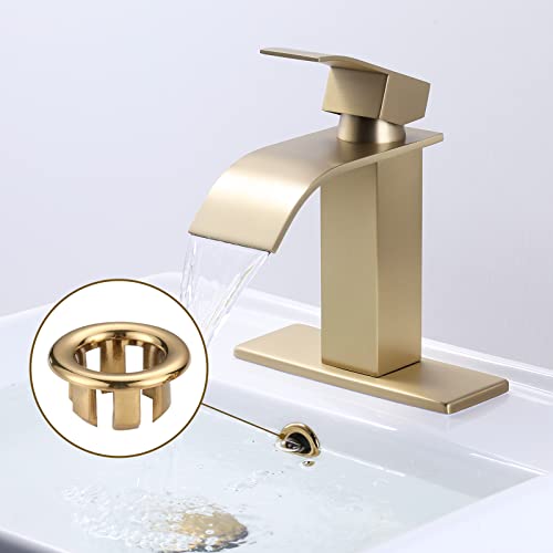 Sink Overflow Ring Brushed Gold: ARCORA 2 Pack Bathroom Kitchen Sink Basin Trim Overflow Cover Hole Insert Cap - color: Brushed Gold-2 Pack