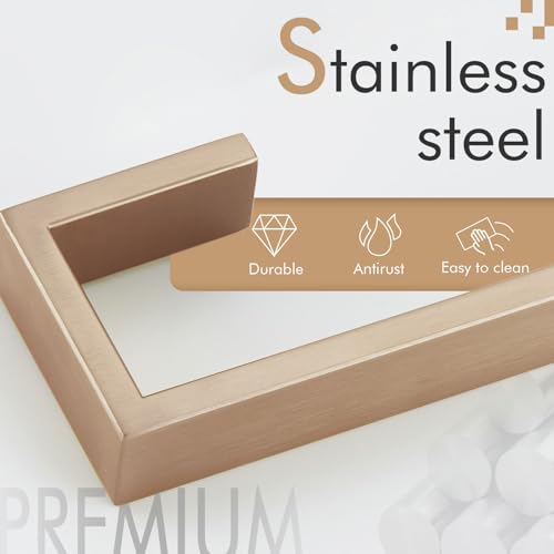 KOKOSIRI Towel Bar for Bathroom Towel Holder Wall Mount Kitchen Towels Rack Bath Hardware Champagne Bronze Stainless Steel, B3009CPG - color: Champagne Bronze