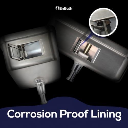 Horizontal Commercial Soap Dispenser Wall Mount, 304 Stainless Steel & Solid Brass Pump Core, Hand Soap Dispenser with Corrosion-Proof Lining for Bathrooms & Kitchens, 37oz/1100ml ADA Compliant - style: Horizontal