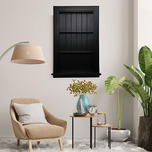 14 x 24 Medicine Cabinet Recessed, Wall Niche, Bathroom Wall Cabinet, 3-Tier, Between Studs Shelving for Drywall, Black - color: Harrison, size: 14x24