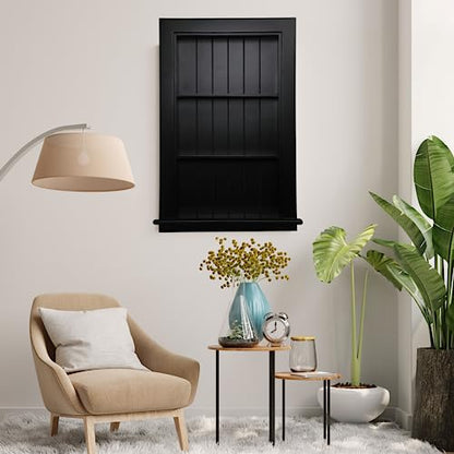 14 x 24 Medicine Cabinet Recessed, Wall Niche, Bathroom Wall Cabinet, 3-Tier, Between Studs Shelving for Drywall, Black - color: Harrison, size: 14x24