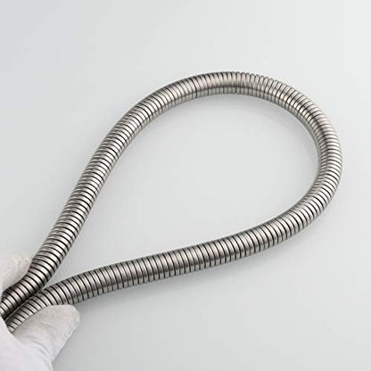CIENCIA Shower Hose 78 Inches 6.5 ft Extra Long Stainless Steel Handheld Shower Hose Handshower Extension Replacement 2m, FHA014A - color: nickle, size: 2meters