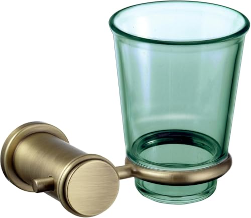 ECKOREA® Hair Line Bronze Tumbler Holder ECK-300C-BZ, Tumbler Included, Durable Zinc Alloy, Wall-Mounted, Screw-in - size: ECK-300C-BZ