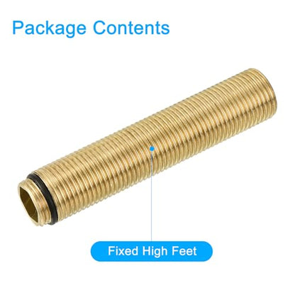 uxcell 1 Pcs Faucet Extension Tubes, 3.93" x 0.79" Faucet Mount Extension Shank Handle Brass Basin Faucet Mounting Accessories Fixed Foot for Bathroom and Kitchen Faucets - size: 3.93 inch