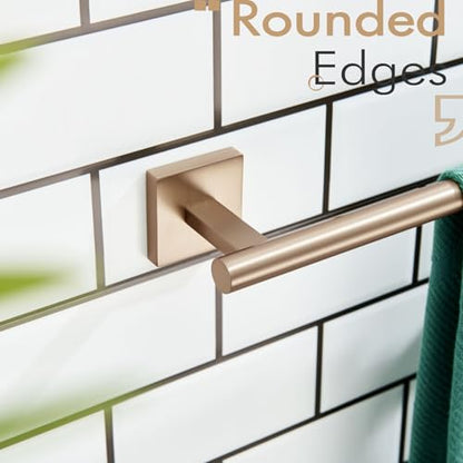 KOKOSIRI Bathroom Towel Bars 12 Inch Towel Ring Champagne Bronze 30CM Hand Towel Holder for Bath Kitchen Wall Stainless Steel B4005CPG-L12 - color: Champagne Bronze, size: 12-Inch