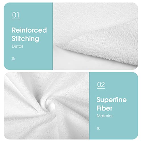 Panda Bamboo Luxury Microfiber Towel 28"x13" - Super Absorbent Quick Drying Bath Towel, Multi-Use Comfy Soft Beach Towels for Bathroom Hotel Swim Travel Camping Towels