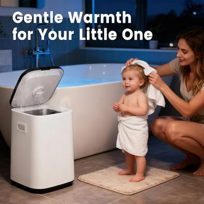 STARLEAD Heated Towel Warmers for Bathroom - 22L Large Towel Warmer Bucket, Auto Shut Off, Fits Up to Two 40"X70" Oversized Towels, Bathrobes, Blankets - color: Black-rectangle