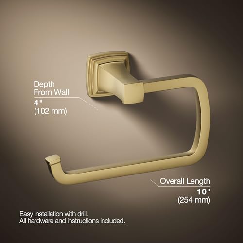 KOHLER RIFF™ TOWEL RING - color: Vibrant Brushed Moderne Brass, style: Towel Ring
