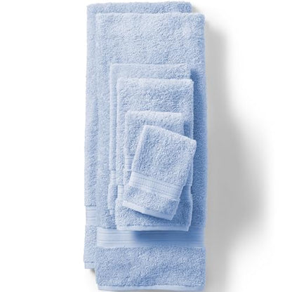 Lands' End Supima Cotton 6 Piece Bath Towel Set Towel Set, 6 Piece Light Sea Blue - color: Light Sea Blue, size: Towel Set, 6 Piece