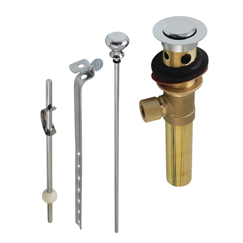 Kingston Brass KB2001 Trimscape 22 Gauge Drain Pop-Up Assembly, 8-1/4", Polished Chrome - color: Polished Chrome