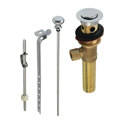 Kingston Brass KB2001 Trimscape 22 Gauge Drain Pop-Up Assembly, 8-1/4", Polished Chrome - color: Polished Chrome