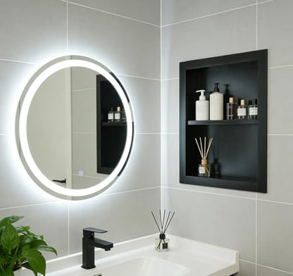 14''x18''Shower Niche, Wood Recessed Wall Niche Medicine Cabinets 2-Tier | Bathroom Niche Wooden Shower Niche Black Niche Cabinets for Living Room Bathroom Storage - size: 2-Tier