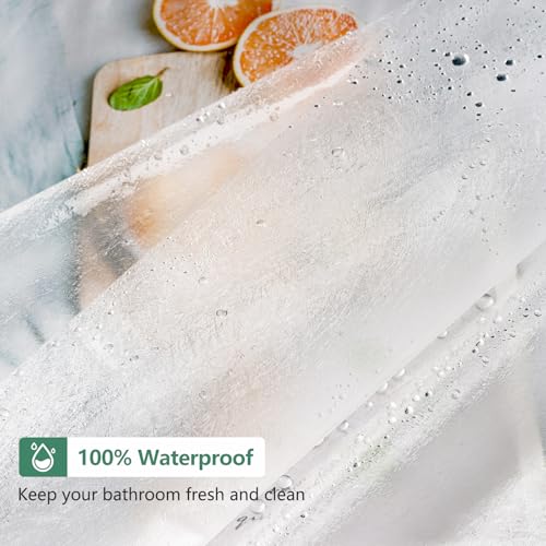 Seenus Waterproof Translucent Stall Shower Curtain Liner 36 x 72 Inch, Bpa-Free EVA Plastic Shower Liner with 2 Extra-Large Magnets, 36''W Narrow Frosted Bathroom Curtain for Shower Privacy - color: Frosted, size: 36"W x 72"L (Pack of 1)