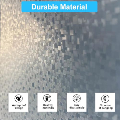 SUJAYU Shower Curtain Liner with 12 Plastic Hooks, 72x72 Inch Plastic Shower Curtain Liner for Shower Stall & Bathtubs, Bathroom Curtains Shower Curtain and Liner Set (Clear Grid)