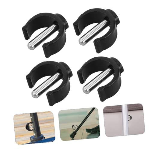 8pcs Replacement Rails Locking Clips and C-Shaped Buckles for Toilet Safety Frames, 22mm Tube Pin Locks for Adjustable Raised Seat, Walker Attachments and Cane Accessories