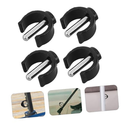 8pcs Replacement Rails Locking Clips and C-Shaped Buckles for Toilet Safety Frames, 22mm Tube Pin Locks for Adjustable Raised Seat, Walker Attachments and Cane Accessories